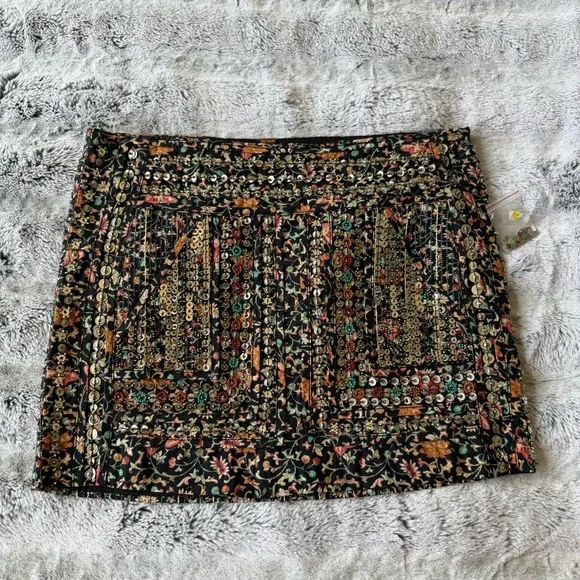 Free People Embellished Mini Skirt - Picture 1 of 3